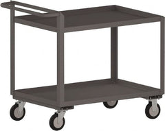 Jamco - 1,200 Lb Capacity, 30" Wide x 48" Long x 30" High Standard Utility Cart - 2 Shelf, Steel - Makers Industrial Supply