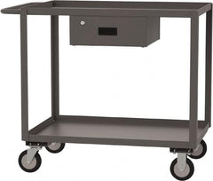 Jamco - 1,200 Lb Capacity, 30" Wide x 36" Long x 35" High Standard Utility Cart - 2 Shelf, Steel - Makers Industrial Supply