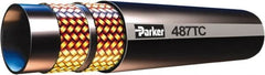 Parker - -24 Hose Size, 1-1/2" ID x 2.03" OD, 4,000 psi Work Pressure Hydraulic Hose - 10" Radius, Synthetic Rubber, -40°F to 257°F - Makers Industrial Supply