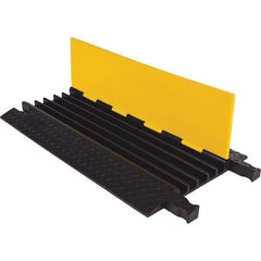 Checkers - On Floor Cable Covers Cover Material: Polyurethane Number of Channels: 5 - Makers Industrial Supply