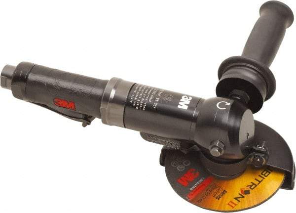 3M - 4-1/2" Wheel Diam, 12,000 RPM, Electric Cutoff & Cutoff-Grinder Tool - Right Angle Handle - Makers Industrial Supply