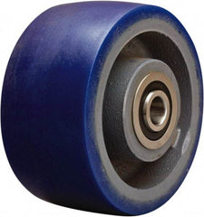 Hamilton - 6 Inch Diameter x 3 Inch Wide, Polyurethane Mold on to Cast Iron Center Caster Wheel - 1,800 Lb. Capacity, 3-1/4 Inch Hub Length, 3/4 Inch Axle Diameter, Sealed Precision Ball Bearing - Makers Industrial Supply