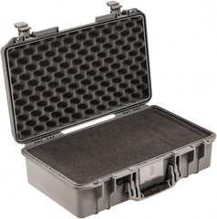 Pelican Products, Inc. - 13-31/32" Wide x 7-31/64" High, Aircase w/Foam - Silver - Makers Industrial Supply