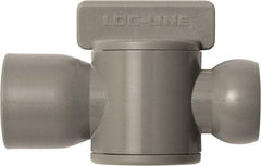 Loc-Line - 10 Piece, 1/2" ID Coolant Hose Female NPT Valve - Female to Female Connection, Acetal Copolymer Body, NPT, Use with Loc-Line Modular Hose Systems - Makers Industrial Supply