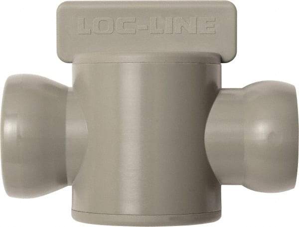 Loc-Line - 10 Piece, 3/4" ID Coolant Hose In-Line Check Valve - Female to Ball Connection, Acetal Copolymer Body, Unthreaded, Use with Loc-Line Modular Hose Systems - Makers Industrial Supply