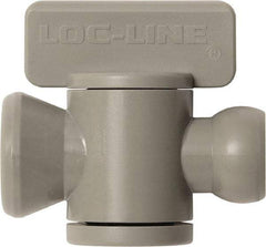 Loc-Line - 10 Piece, 1/4" ID Coolant Hose In-Line Check Valve - Female to Ball Connection, Acetal Copolymer Body, Unthreaded, Use with Loc-Line Modular Hose Systems - Makers Industrial Supply