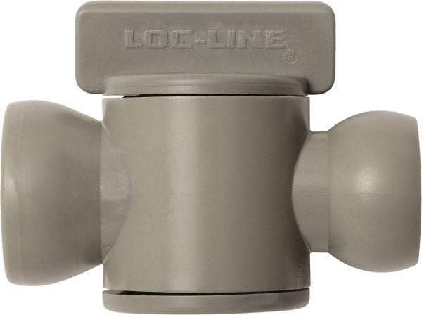 Loc-Line - 10 Piece, 1/2" ID Coolant Hose In-Line Check Valve - Female to Ball Connection, Acetal Copolymer Body, Unthreaded, Use with Loc-Line Modular Hose Systems - Makers Industrial Supply