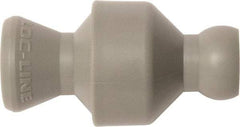 Loc-Line - 10 Piece, 1/4" ID Coolant Hose In-Line Check Valve - Female to Ball Connection, Acetal Copolymer Body, Unthreaded, Use with Loc-Line Modular Hose Systems - Makers Industrial Supply