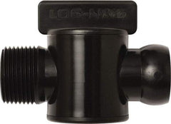 Loc-Line - 10 Piece, 3/4" ID Coolant Hose Male NPT Valve - Male to Female Connection, Acetal Copolymer Body, NPT, Use with Loc-Line Modular Hose Systems - Makers Industrial Supply