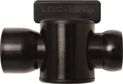 Loc-Line - 10 Piece, 3/4" ID Coolant Hose Female NPT Valve - Female to Female Connection, Acetal Copolymer Body, NPT, Use with Loc-Line Modular Hose Systems - Makers Industrial Supply