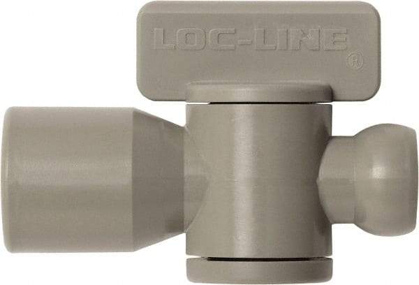 Loc-Line - 10 Piece, 1/4" ID Coolant Hose Female NPT Valve - Female to Female Connection, Acetal Copolymer Body, NPT, Use with Loc-Line Modular Hose Systems - Makers Industrial Supply