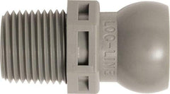 Loc-Line - 50 Piece, 3/8" Hose ID, Male to Female Coolant Hose Connector - 3/8" NPT, For Loc-Line Modular Hose Systems - Makers Industrial Supply