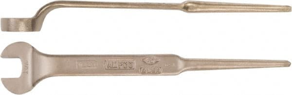 Ampco - 34mm Nonsparking Standard Spud Handle Open End Wrench - Single End, Plain Finish - Makers Industrial Supply