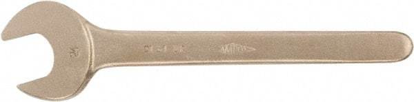 Ampco - 1/2" Nonsparking Standard Open End Wrench - Single End, Plain Finish - Makers Industrial Supply