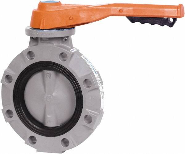 Hayward - 3" Pipe, Wafer Butterfly Valve - Lever Handle, ASTM D1784 Cell Class 23447 CPVC Body, FPM Seat, 150 WOG, CPVC Disc, Stainless Steel Stem - Makers Industrial Supply