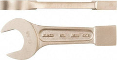 Ampco - 4-3/4" Nonsparking Standard Striking Open End Wrench - Single End, Plain Finish - Makers Industrial Supply