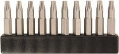 Wiha - 1/4" Drive T1 Torx Screwdriver Bit - 28mm OAL - Makers Industrial Supply