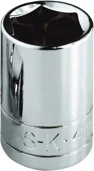 SK - 1-1/16", 1/2" Drive, Standard Hand Socket - 6 Points, Steel, Chrome Finish - Makers Industrial Supply