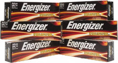 Energizer - Size AA, Alkaline, 144 Pack, Standard Battery - 1.5 Volts, Flat Terminal, LR6, ANSI, IEC Regulated - Makers Industrial Supply