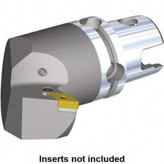 Kennametal - Left Hand Cut, Size KM40, DN.. Insert Compatiblity, Internal or External Modular Turning & Profiling Cutting Unit Head - 47mm Ctr to Cutting Edge, 65mm Head Length, Through Coolant, Series Kenlever - Makers Industrial Supply