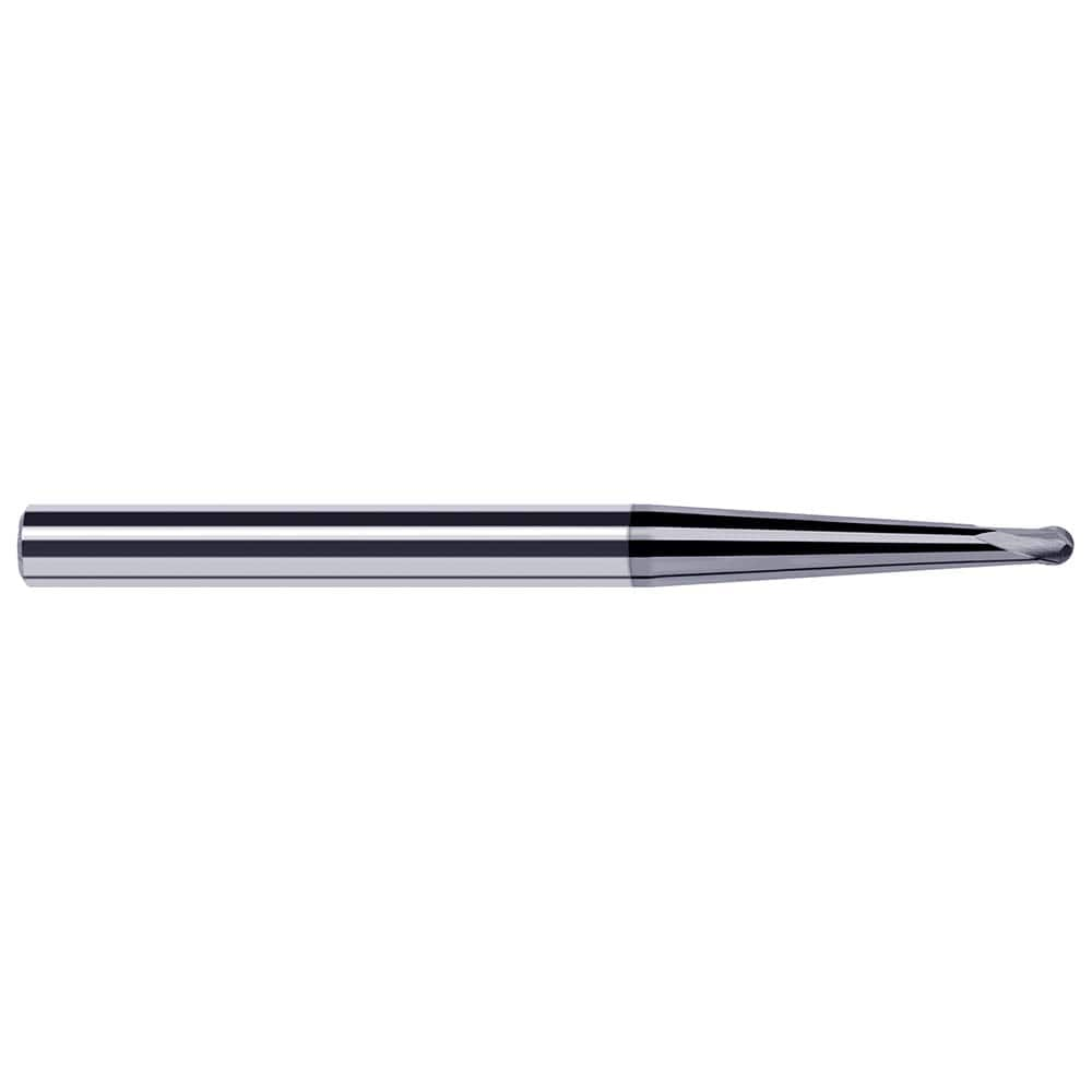 Harvey Tool - Ball End Mills; Mill Diameter (mm): 1.20 ; Mill Diameter (Inch): 3/64 ; Mill Diameter (Decimal Inch): 0.0470 ; Number of Flutes: 2 ; Length of Cut (Decimal Inch): 0.0380 ; Material: Solid Carbide - Exact Industrial Supply