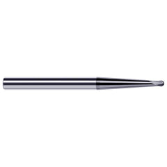 Harvey Tool - Ball End Mills; Mill Diameter (mm): 1.20 ; Mill Diameter (Inch): 3/64 ; Mill Diameter (Decimal Inch): 0.0470 ; Number of Flutes: 2 ; Length of Cut (Decimal Inch): 0.0380 ; Material: Solid Carbide - Exact Industrial Supply