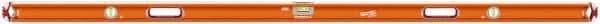 SAVAGE by SWANSON - Magnetic 78" Long 3 Vial Box Beam Level - Aluminum, Orange - Makers Industrial Supply