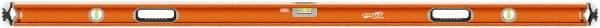 SAVAGE by SWANSON - 72" Long 3 Vial Box Beam Level - Aluminum, Orange - Makers Industrial Supply