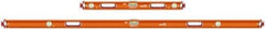 SAVAGE by SWANSON - Magnetic 32" & 78" Long 3 Vial Box Beam Level - Aluminum, Orange - Makers Industrial Supply