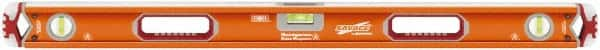 SAVAGE by SWANSON - Magnetic 36" Long 3 Vial Box Beam Level - Aluminum, Orange - Makers Industrial Supply