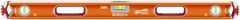 SAVAGE by SWANSON - Magnetic 36" Long 3 Vial Box Beam Level - Aluminum, Orange - Makers Industrial Supply