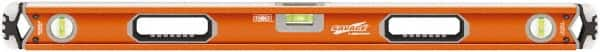 SAVAGE by SWANSON - 36" Long 3 Vial Box Beam Level - Aluminum, Orange - Makers Industrial Supply