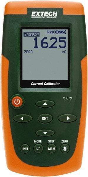 Extech - 24 VDC Max Voltage, Current Calibrator - LCD Display, +/-0.01% Basic DC Accuracy, AA and AC Adapter Power Supply - Makers Industrial Supply