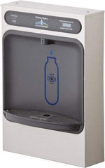 Halsey Taylor - 8 GPH Cooling Capacity Surface Mount Water Cooler & Fountain - Bottle Filling, 20 to 105 psi, 0.20 hp, Stainless Steel - Makers Industrial Supply