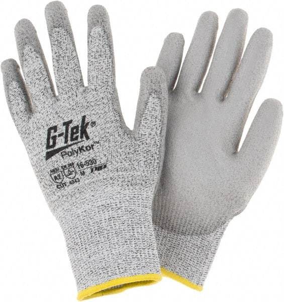 PIP - Size M, ANSI Cut Lvl A2, Cut Resistant Gloves - Palm & Fingers Coated, Salt & Pepper - Makers Industrial Supply