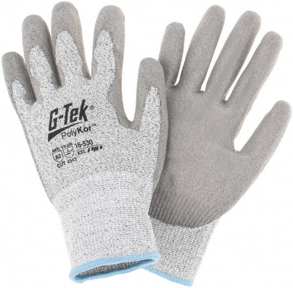 PIP - Size 2XL, ANSI Cut Lvl A3, Cut Resistant Gloves - Palm & Fingers Coated, Salt & Pepper - Makers Industrial Supply