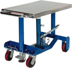 Vestil - 1,000 Lb Capacity Manual Post Lift Table - 25" to 37" Lift Height, 30" Platform Length x 20" Platform Width - Makers Industrial Supply