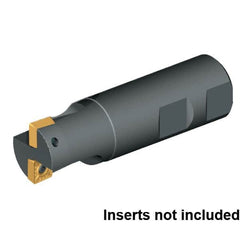 Kennametal - 1" Cut Diam, 1" Shank Diam, 3-1/2" OAL, Indexable Square Shoulder End Mill - Weldon Shank, 0° Lead Angle - Makers Industrial Supply