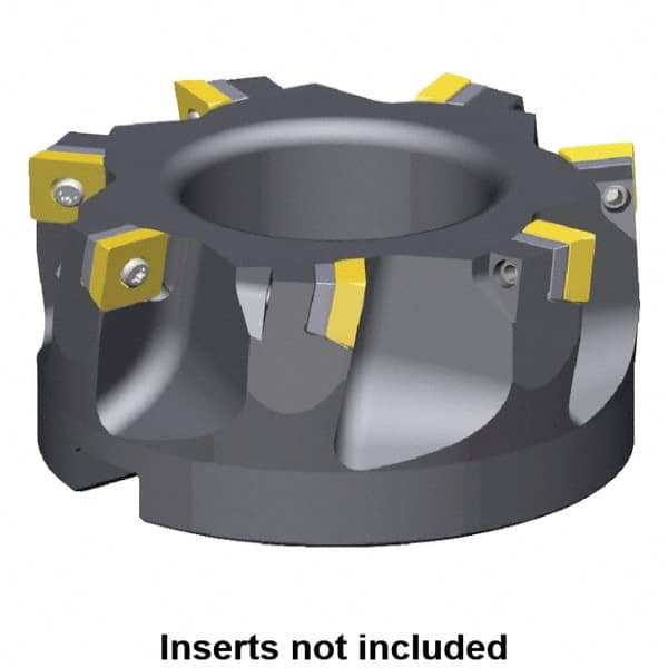 Kennametal - 4 Inserts, 50mm Cut Diam, 22mm Arbor Diam, 9.17mm Max Depth of Cut, Indexable Square-Shoulder Face Mill - 0/90° Lead Angle, 40mm High, SDET 1204.. Insert Compatibility, Series KSSM - Makers Industrial Supply