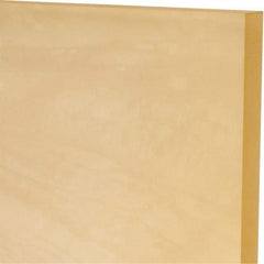 Made in USA - 3/8" Thick x 12" Wide x 1' Long, Polyurethane Sheet - Natural, 80A Hardness, ±0.015 Tolerance - Makers Industrial Supply