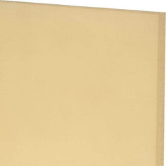 Made in USA - 1/4" Thick x 12" Wide x 1' Long, Polyurethane Sheet - Natural, 90A Hardness, ±0.015 Tolerance - Makers Industrial Supply