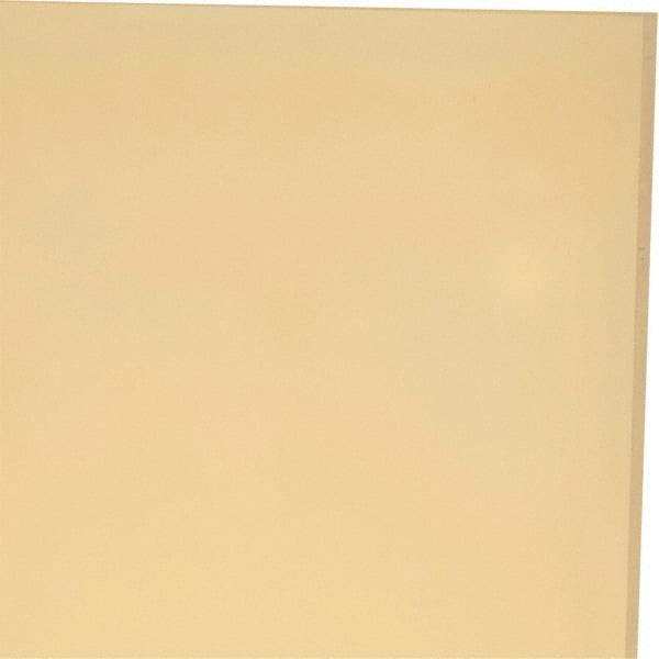 Made in USA - 1/8" Thick x 24" Wide x 1' Long, Polyurethane Sheet - Natural, 95A Hardness, ±0.010 Tolerance - Makers Industrial Supply