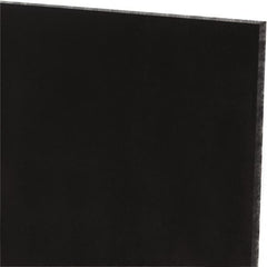 Made in USA - 1/8" Thick x 24" Wide x 2' Long, Polyurethane Sheet - Black, 60A Hardness, ±0.010 Tolerance - Makers Industrial Supply