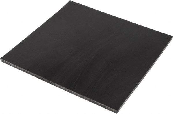 Made in USA - 3/8" Thick x 12" Wide x 1' Long, Polyurethane Sheet - Black, 60A Hardness, ±0.015 Tolerance - Makers Industrial Supply