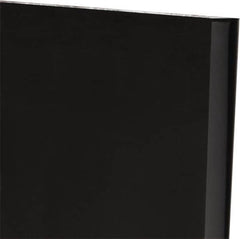 Made in USA - 3/4" Thick x 12" Wide x 1' Long, Polyurethane Sheet - Black, 60A Hardness, ±0.025 Tolerance - Makers Industrial Supply