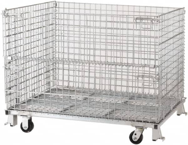 Nashville Wire - 40" Deep, Rectangular Steel Wire Basket - 36" High - Makers Industrial Supply