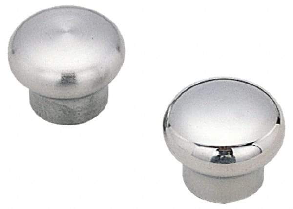 Sugatsune - 304 Stainless Steel Round Drawer or Lid Knob - 1-25/64" Base Diam, 1-63/64" Diam, 1-11/32" High, M5x0.8 - Makers Industrial Supply