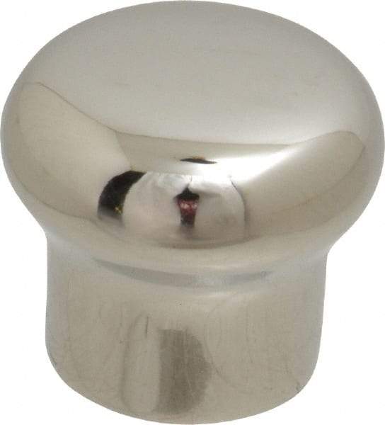 Sugatsune - 304 Stainless Steel Round Drawer or Lid Knob - 45/64" Base Diam, 63/64" Diam, 7/8" High, M4x0.7 - Makers Industrial Supply