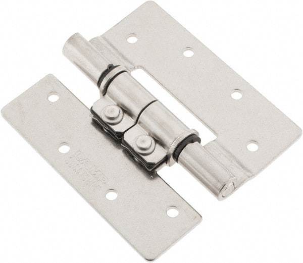 Sugatsune - 3-35/64" Long x 3-1/4" Wide x 5/64" Thick, Stainless Steel Torque Hinge - Stainless Steel, Polished Finish - Makers Industrial Supply