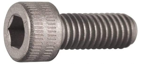 Made in USA - #4-40 UNC Hex Socket Drive, Socket Cap Screw - Grade A-286 Alloy Steel, Passivated Finish, Fully Threaded, 3/8" Length Under Head - Makers Industrial Supply